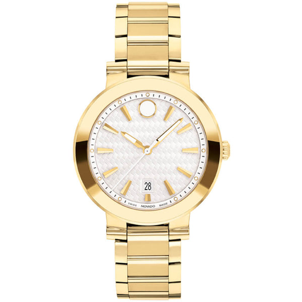 Movado Vizio Yellow Gold PVD Stainless Steel Women's Watch 0607636