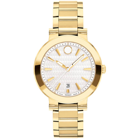 Movado Vizio Yellow Gold PVD Stainless Steel Women's Watch 0607636