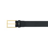 Montblanc Rectangular Shape Black Leather Strap Belt 111277