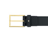 Montblanc Rectangular Shape Black Leather Strap Belt 111277