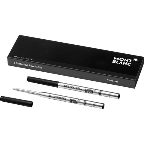 Montblanc 2 Ballpoint Pen Refill (M) Mystery Black 128211