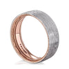 Tacori Classic Two-Tone Flat in Brushed Finish Wedding Band 141-7WRB