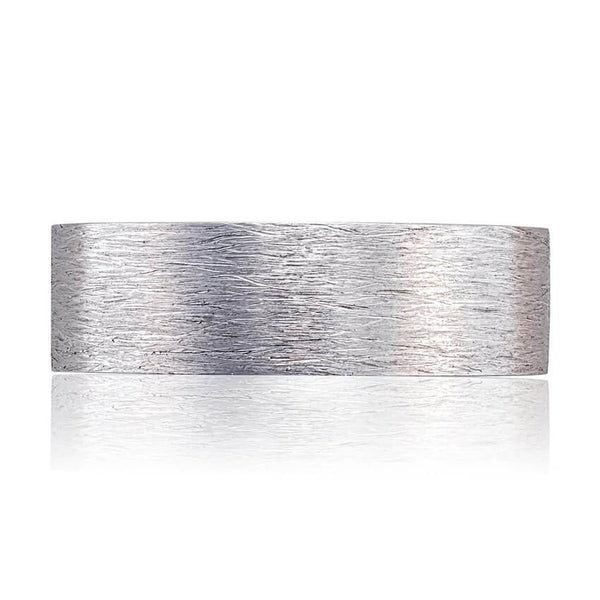 Tacori Classic Two-Tone Flat in Brushed Finish Wedding Band 141-7WRB