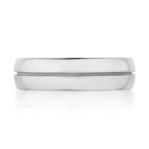 Tacori Classic Streamline in High Polish Finish 6MM Men's Wedding Band 142-6W