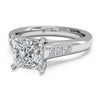 Ritani Solitaire Channel-Set Diamond Band Engagement Ring 1PCZ1193-4539