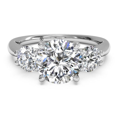 Ritani Three-Stone Diamond Engagement Ring 1RZ1015P-4589