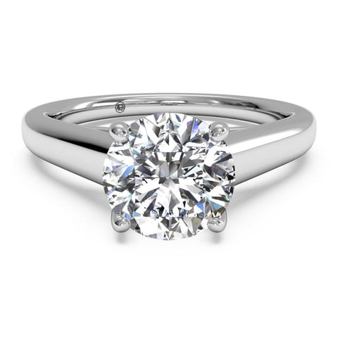 Ritani Solitaire Diamond Tulip Cathedral Engagement Ring 1RZ1178-6322