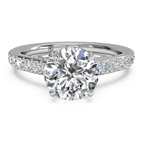 Ritani French-Set Diamond Band Engagement Ring 1RZ1320-4972