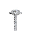 Ritani French-Set Halo Diamond Band Engagement Ring 1RZ1323-4575