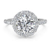Ritani French-Set Halo Diamond Band Engagement Ring 1RZ1323-4575