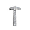 Ritani Halo Micropavé Diamond Band Engagement Ring 1RZ1694-5006