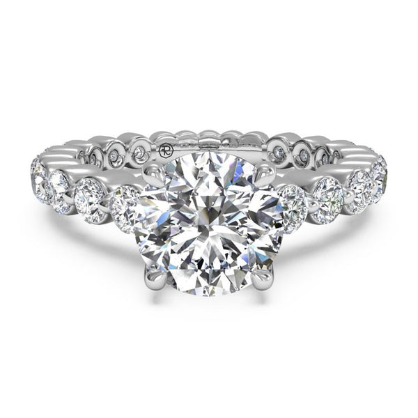 Ritani Shared-Prong Diamond Band Engagement Ring 1RZ1888-4608