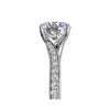 Ritani Modern Bypass Micropavé Diamond Band Engagement Ring 1RZ2490-4562