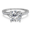 Ritani Modern Bypass Micropavé Diamond Band Engagement Ring 1RZ2490-4562