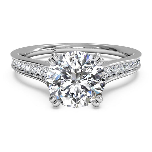 Ritani Micropavé Diamond Band Engagement Ring 1RZ2493-4595