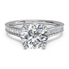 Ritani Micropavé Diamond Band Engagement Ring 1RZ2493-4595