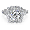 Ritani Masterwork Cushion Halo Diamond Band Engagement Ring 1RZ2817-6289