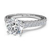Ritani Solitaire Micropavé Braided Diamond Band Engagement Ring 1RZ2830-4598