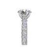 Ritani Solitaire Micropavé Braided Diamond Band Engagement Ring 1RZ2830-4598