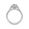 Ritani Masterwork Cushion Halo Diamond 'V' Band Engagement Ring 1RZ3152-4584