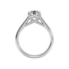 Ritani Solitaire Diamond Engagement Ring with Pavé Tulip Detail 1RZ3245-4564