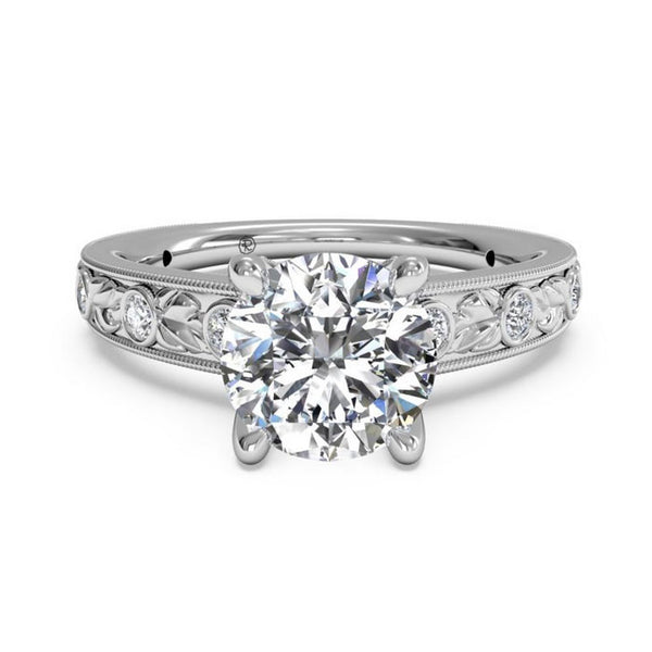 Ritani Grecian Leaf Diamond Band Engagement Ring 1RZ3614-4603