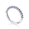 Tacori Round Bezel Droplet Wedding Band with Sapphire 200-2ETBS