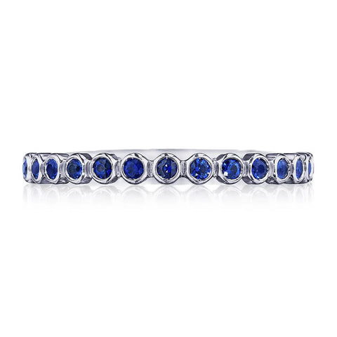 Tacori Round Bezel Droplet Wedding Band with Sapphire 200-2ETBS