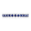 Tacori Round Bezel Droplet Wedding Band with Sapphire 200-2ETBS