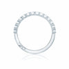 Tacori 18K White Gold 1/2 Way Diamond Wedding Band 200-2