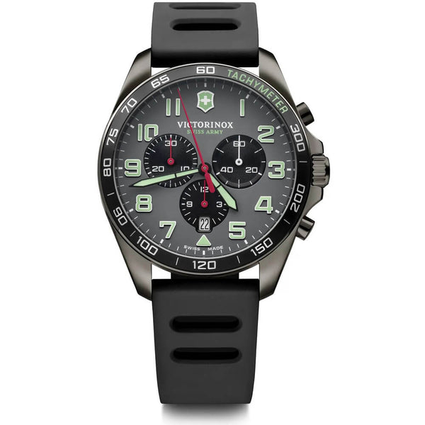 Swiss Army FieldForce Sport Chrono Grey/Black Dial Black Rubber Strap Men's Watch 241891