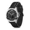 Swiss Army Alliance Black Dial Black Leather Strap Men's Watch 241904