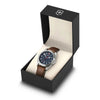 Swiss Army Heritage Blue Dial Brown Leather Strap Men's Watch 241964