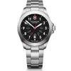 Swiss Army Heritage Black Dial Stainless Steel Bracelet Men's Watch 241968