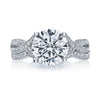 Tacori Platinum Ribbon Diamond Engagement Ring 2565RD8