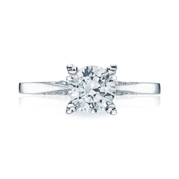 Tacori Hand Engraved Solitaire Diamond Ring 2584RD65