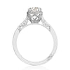 Tacori 18K White Gold Round Bloom Engagement Ring 2620RDSMPW