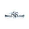 Tacori Platinum Round Solitaire Engagement Ring 2638RD75