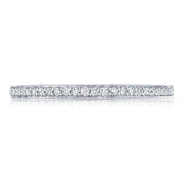 Tacori Sculpted Crescent Platinum Eternity Wedding Band 2649-15B