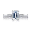 Tacori Solitaire Platinum Emerald Center Engagement Ring 2651EC8.5X6.5