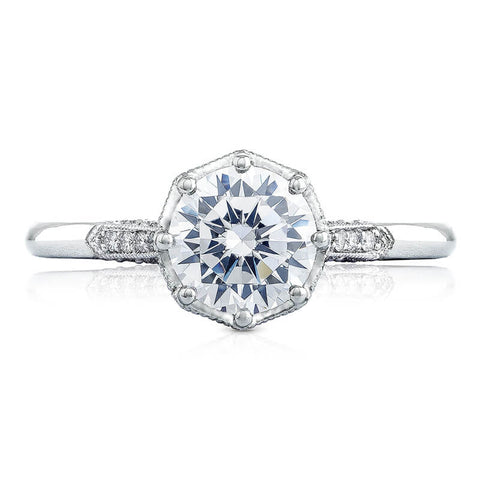 Tacori Platinum Round Solitaire Engagement Ring 2653RD8