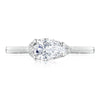 Tacori 18K White Gold Pear Solitaire Engagement Ring 2654PS85X55W