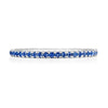 Tacori Platinum 1/2 Way String of Sapphires Ring 2667B12BS