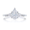 Tacori 18K White Gold Pear 3-Stone Engagement Ring 2668PS85X55W