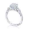 Tacori 18K White Gold Round 3-Stone Engagement Ring 2669RD7W