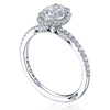 Tacori Platinum 1/2 Way Oval Bloom Engagement Ring 267615OV85X65