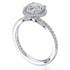 Tacori Platinum 1/2 Way Round Bloom Engagement Ring 267615RD75