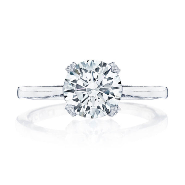 Tacori 18K White Gold Round Solitaire Engagement Ring 2678RD8