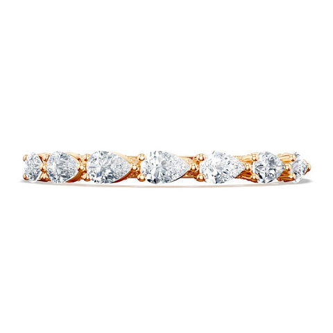 Tacori 18K Rose Gold Pear Wedding Band 2687B12PK