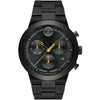 Movado BOLD Fusion Black Ion-Plated Quartz Chronograph Men's Watch 3600730